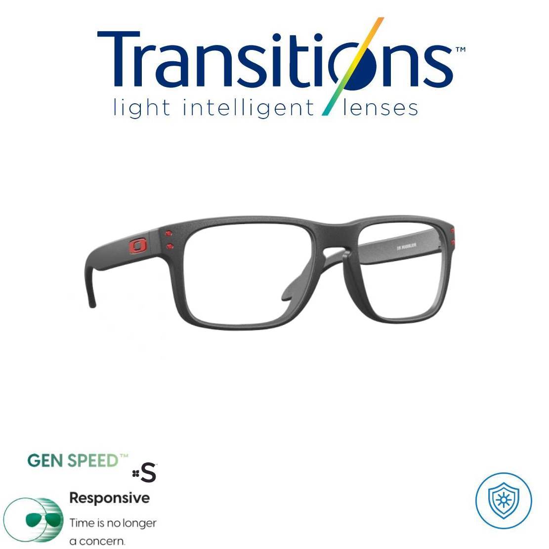 Gafas Deportivas + TRANSITIONS© GEN S® Anti/Blue Pro Formula Máximo+/- 2.00 SPEED©