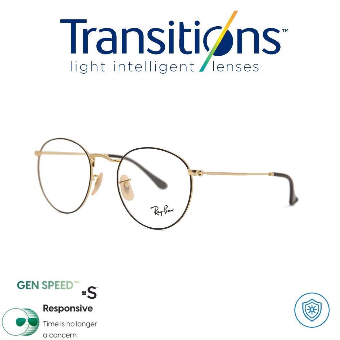 Gafas Italianas Lennon + TRANSITIONS© GEN S® Anti/Blue Pro Formula Máximo+/- 2.00 SPEED©