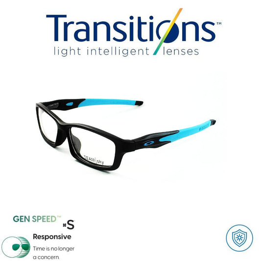 Gafas Sky American Sport Black  + TRANSITIONS© GEN S® Anti/Blue Pro Formula Máximo+/- 2.00 SPEED©