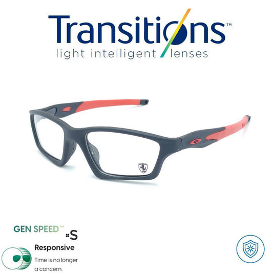 Gafas Racer American Sport Black + TRANSITIONS© GEN S® Anti/Blue Pro Formula Máximo+/- 2.00 SPEED©