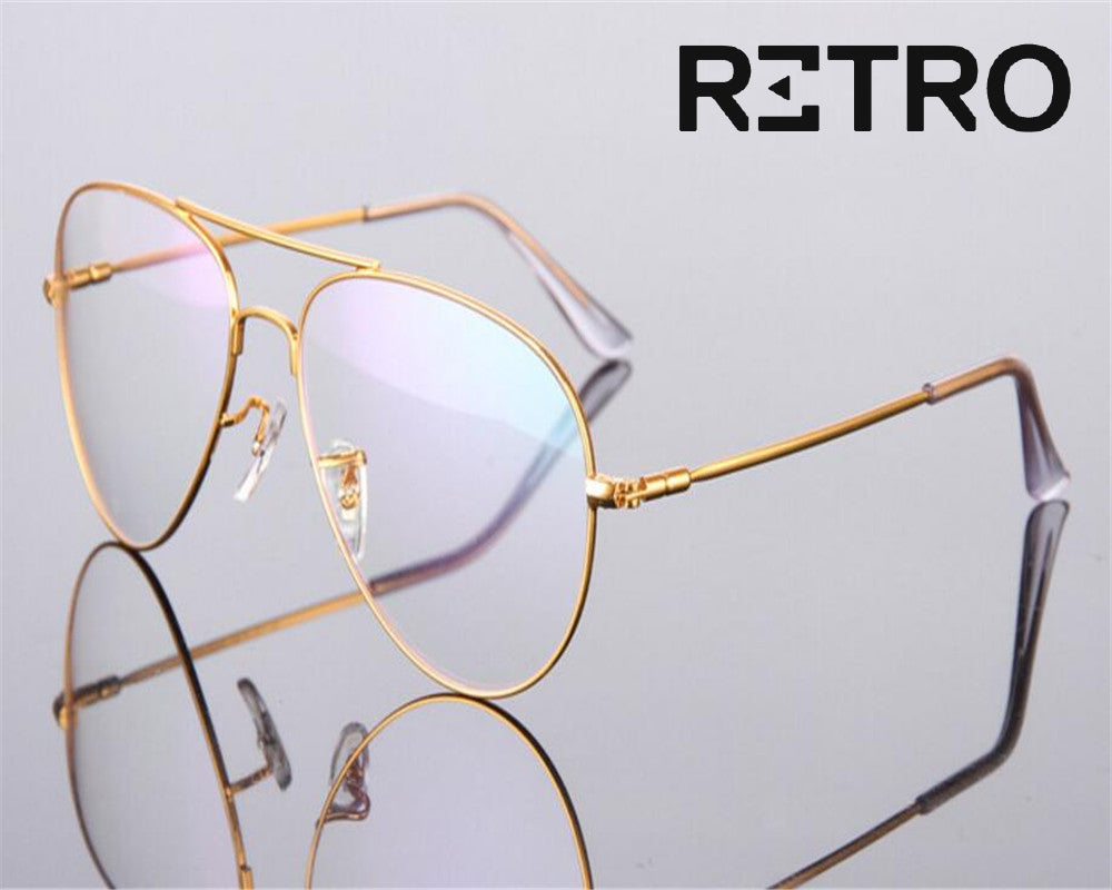 Gafas RETRO EYEWEAR®️ Aviador Piloto Óptica PC Descanso  Montura Marco