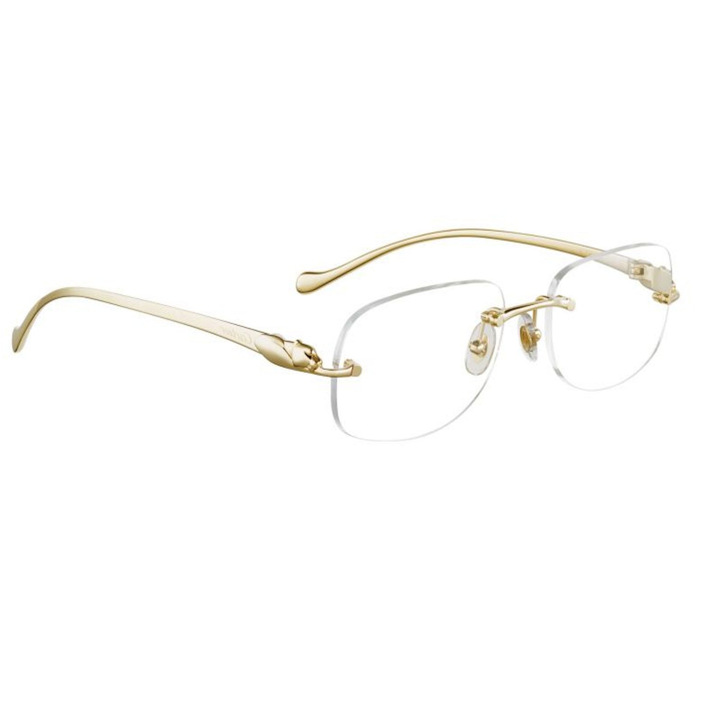 France Eyewear Gold Business Montura Óptica Europea Tres Piezas Gafas Acero